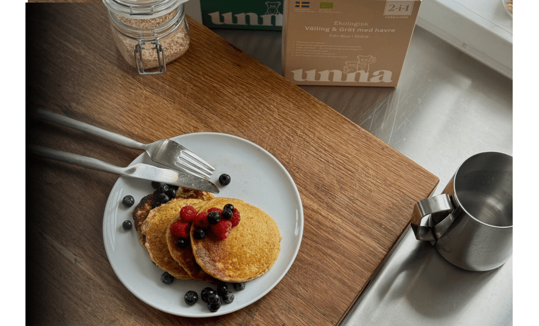Recept på fluffiga bebispannkakor