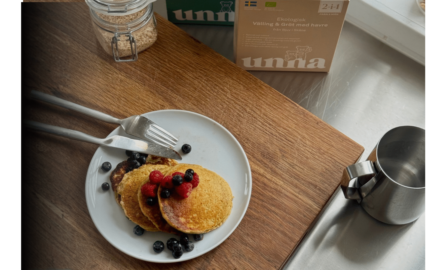 Recept på fluffiga bebispannkakor