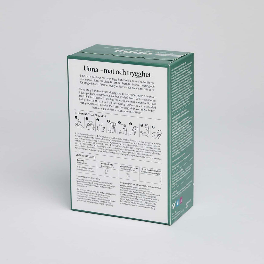 Tillskottsnäring 600g Ekologisk - Steg 2