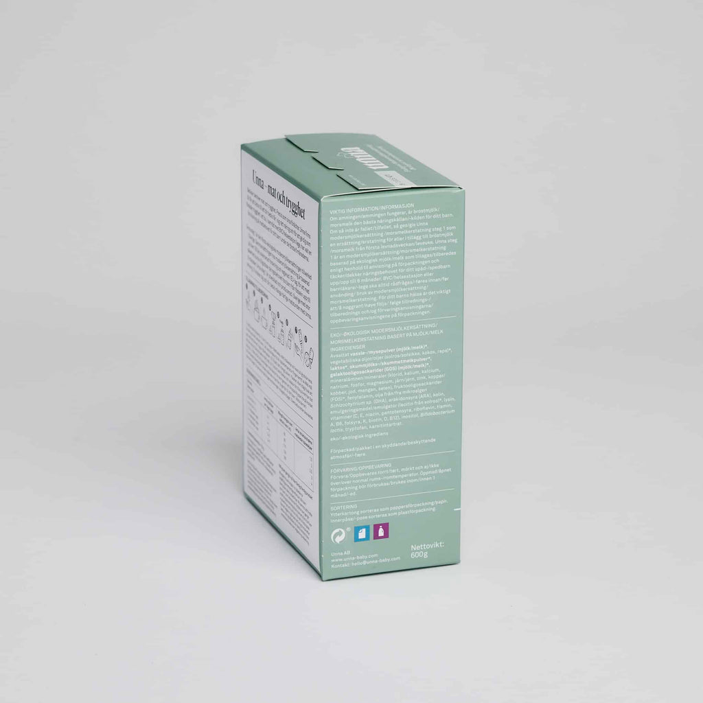 Ekologisk Modersmjölksersättning - Steg 1